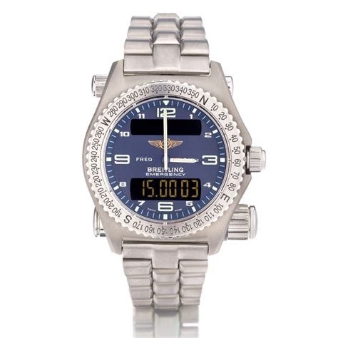 breitling emergency survival superquartz titanium watch|breitling emergency titanium.